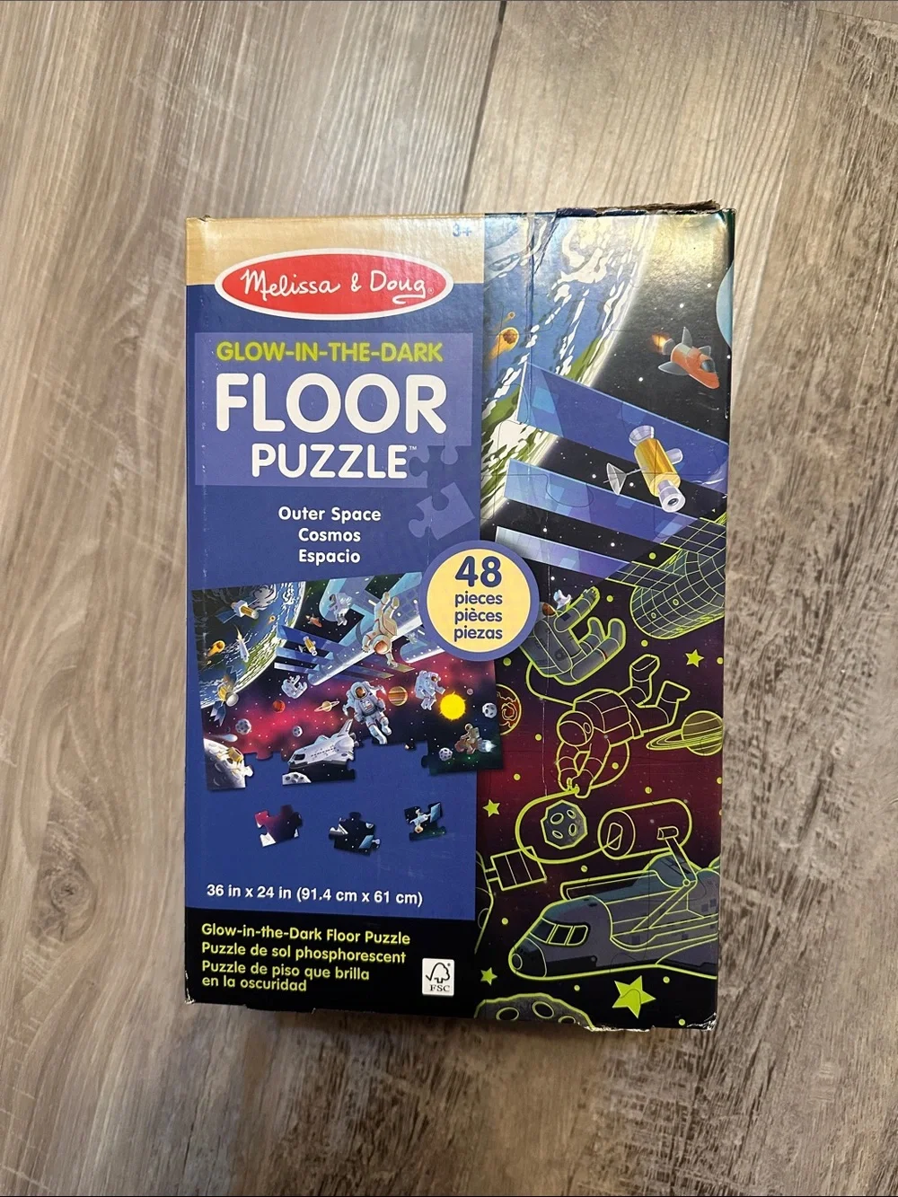 Melissa and Doug, glow in the dark floor puzzle